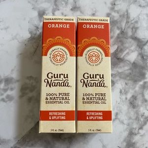 GuruNanda Aromatherapy Orange 100% Pure Natural Essential Oil .5 oz ENERGIZE X2